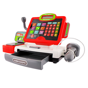 اسباب بازی صندوق فروشگاهی کودک قرمز supermarket cashier toys BSCI Five Star_اسباب بازی